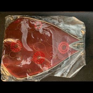 Cute Chinese made cloth clutch/make up bag.